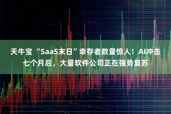 天牛宝 “SaaS末日”幸存者数量惊人！AI冲击七个月后，大量软件公司正在强势复苏